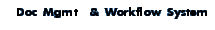 Doc Mgmt  & Workflow System